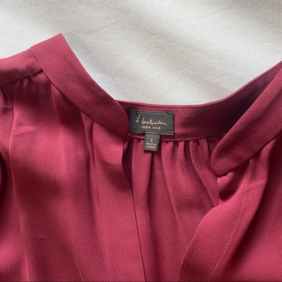 Babaton bennett burgundy silk dress - Picture 5 of 5